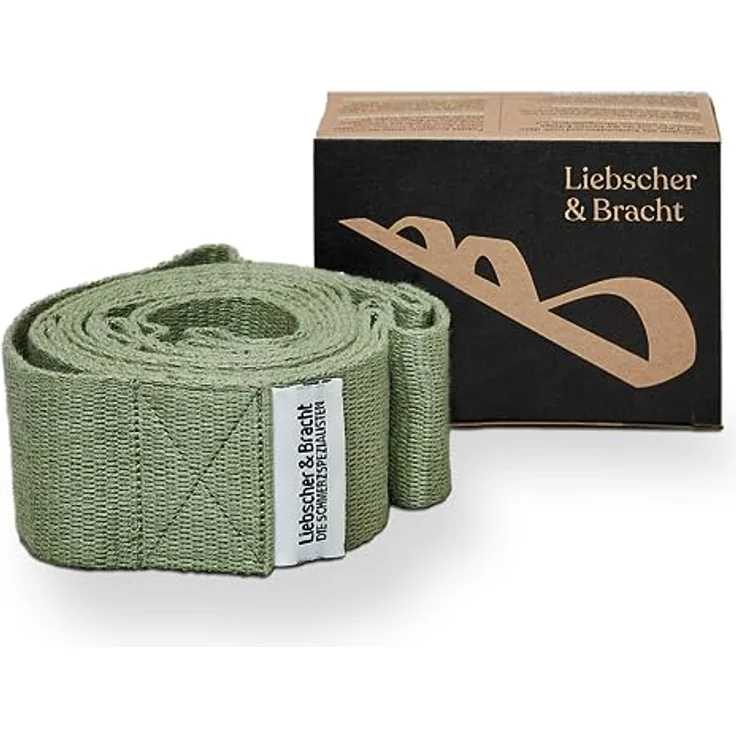 Liebscher & Bracht Original Schulterretter, Dehnungsgurt mit Schlaufen für Schulterschmerzen, 100% Baumwolle, inklusive Übungen in der App, Made in Germany – Bild 1