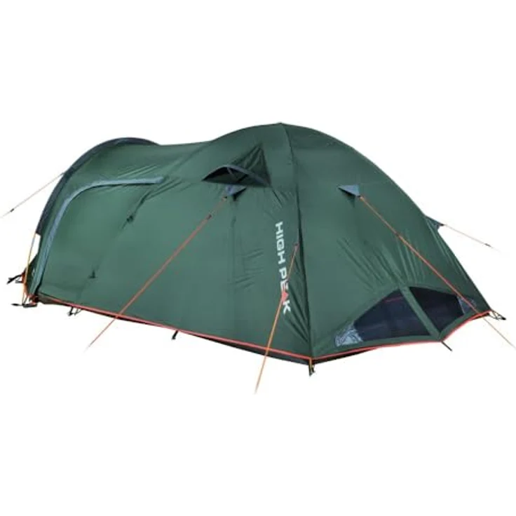 High Peak Kuppelzelt Kira 3 4 Personen Camping Trekking Zelt Igluzelt Vorraum Kira 3.1, abgedunkeltes Innenzelt, UV 80 Alu-Beschichtung, moskitonetztür, 2 Dauerventilationen - blau – Bild 2
