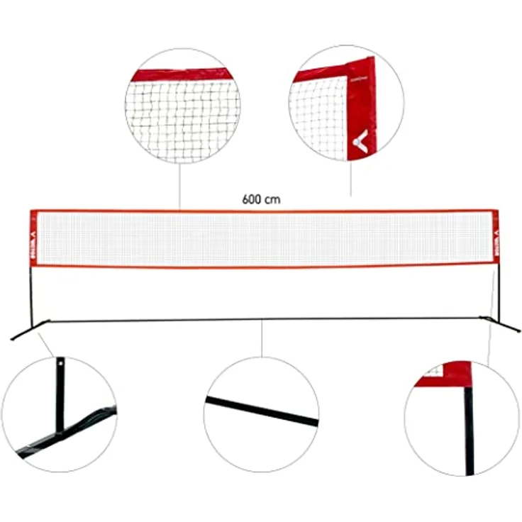 VICTOR Badminton Netz Premium 6 Meter – Bild 4