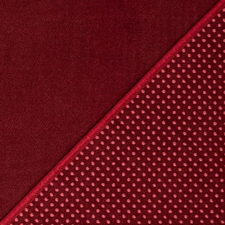 Bodhi GRIP2 Yoga Towel, Mikrofaser-Handtuch mit Antirutsch-Noppen, rutschfest, ideal für Hot Yoga, antibakteriell, dunkelrot – Bild 2