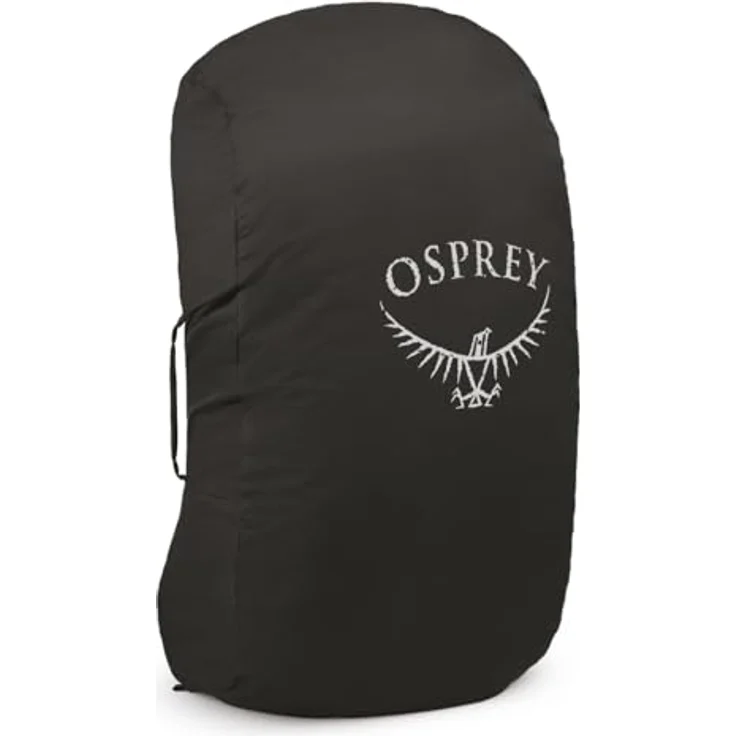 Osprey AirCover Black Medium, kompakter Wanderrucksack mit verstellbarem Zugband – Bild 3