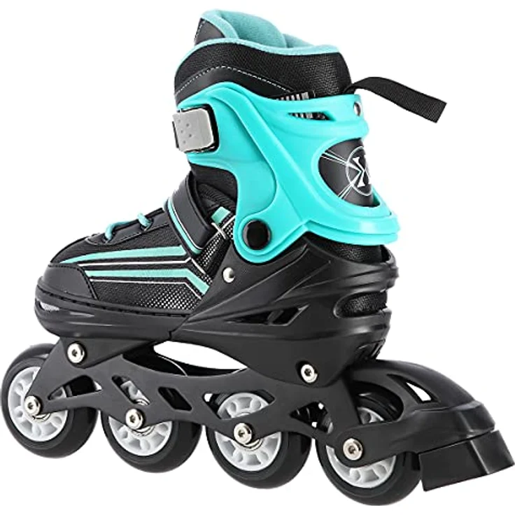 NILS EXTREME Inlineskates 2-IN-1 Inliner Schlittschuhe wechselbare Kufen, Verstellbare Größe, Alu-Schiene, ABEC7 Lager – Bild 5