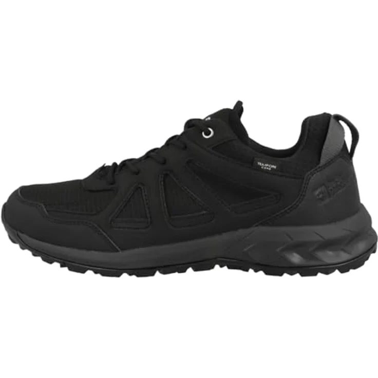Jack Wolfskin Woodland 2 Texapore Low M, Herren Wanderschuhe, wasserdicht und atmungsaktiv, Schwarz, 40.5 – Bild 1