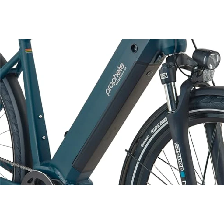 Prophete Entdecker 3.0 Trekking E-Bike, 28 Zoll, 360 Wh, integrierter Akku, Mittelmotor, 9-Gang Kettenschaltung, hydraulische Scheibenbremsen, Rahmenhöhe 50 cm – Bild 3