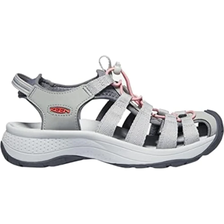 Keen Astoria West Damen Wandersandalen, Grey/Coral, Größe 42, mit rutschfester Sohle und gepolsterter Unterstützung – Bild 6