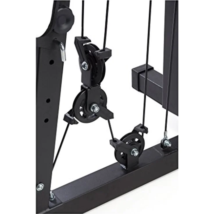 Toorx MSX-70 Kraftstation, Multifunktionsgerät mit 102 kg Gewichtsblöcken, Schwarz, Kohlenstoffstahl, für Brust-, Bein-, Arm- und Schultertraining – Bild 3