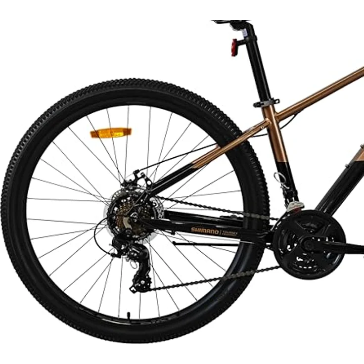 Keskin Bikes HT MTB1, 29" Hardtail-Mountainbike mit Aluminiumrahmen, SM21-Speed und mechanischen Scheibenbremsen, Bronze Schwarz – Bild 5