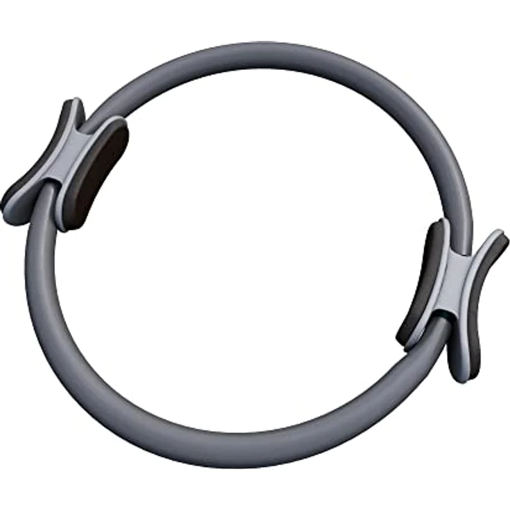 GORILLA SPORTS® Pilates Ring Ø 36cm - Doppelgriff, gepolstert, Rutschfest, Superleicht - Schwarz, Türkis, Grau, inkl. Tasche und Trainingsanleitung – Bild 5