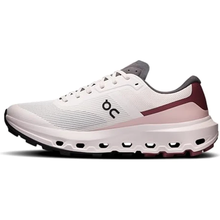 ON Running CLOUDVISTA 3, Trailrunning-Schuhe mit atmungsaktivem Mesh-Obermaterial, starker Dämpfung und Missiongrip™-Außensohle, Farbe Oyster | Barberry, Größe 40 – Bild 4