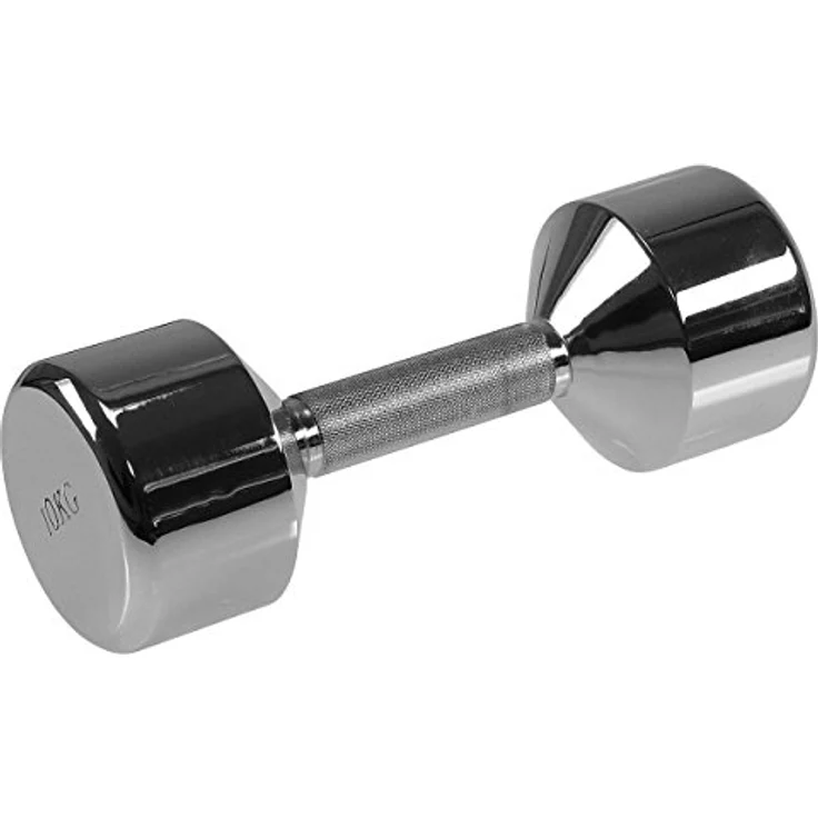 Sport-Tec Chrom Hantelständer Hantelablage Kurzhantelständer inklusive 10 Paar Hanteln, platzsparend und stabil, Schwarz – Bild 2