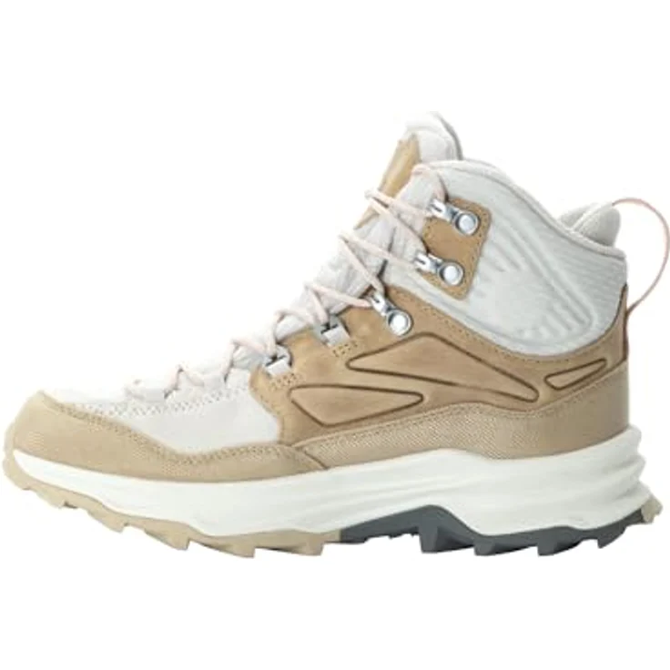 Jack Wolfskin Cyrox Texapore Mid W, Damen Wanderschuhe, atmungsaktiv und wasserdicht, Beige – Bild 2