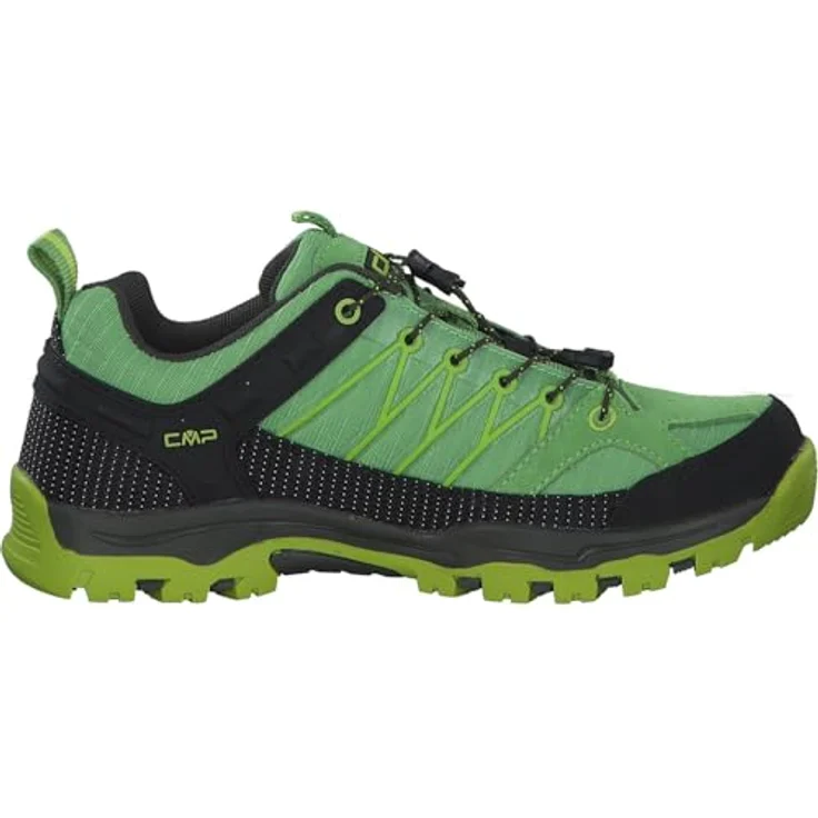 CMP Rigel Low WP 3q54554j, Wasserdichte Wanderschuhe für Kinder mit griffiger Gummisohle, Grün, EU 38 – Bild 4