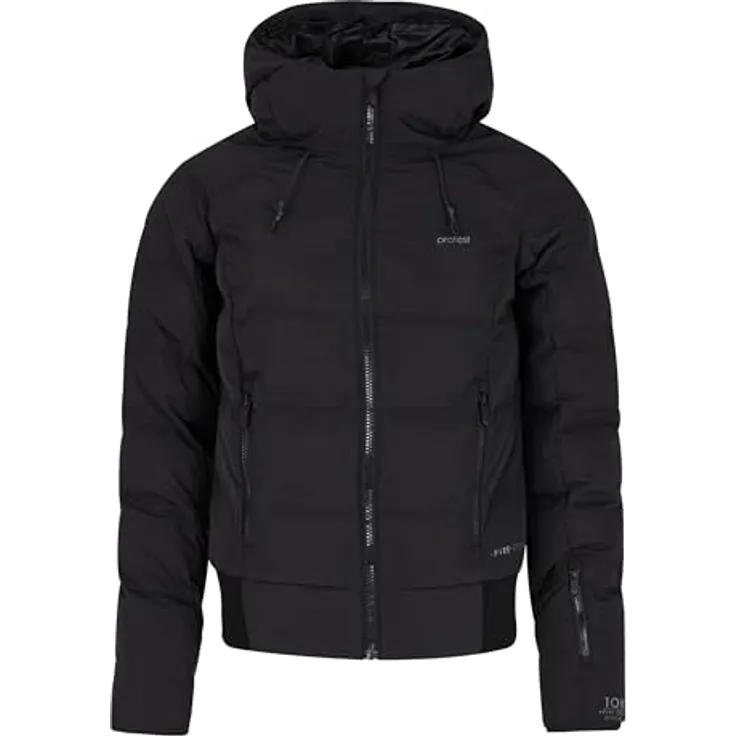 Protest PRTALYSUMI, Unisex Skijacke, PFC-frei, wasserabweisend, 10.000 mm Wassersäule, Schwarz, Größe 38 (M)