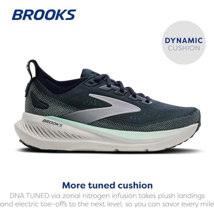 Brooks Glycerin 23 Laufschuhe Damen, Blau, komfortable Dämpfung und atmungsaktives Obermaterial – Bild 2
