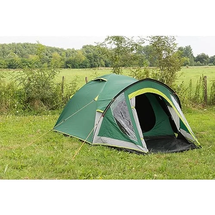 Coleman Kobuk Valley 4+ Kuppelzelt, 4 Personen Igluzelt mit verdunkelter Schlafkabine, 100% Wasserdicht WS 4.500 - Coleman, leichtes 4 Mann Campingzelt mit Vorzelt – Bild 2