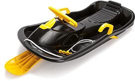 Dantoy Lenkschlitten für Kinder ab 3 Jahren - Schwarz und Gelb