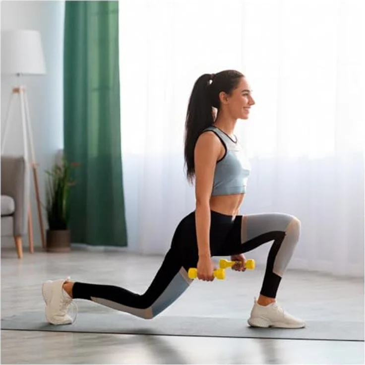 Sport-Tec Fausthanteln 0,5-5 kg, 6er Set, Gymnastikhantel Vinylhanteln Aerobic, Pilates, Workout - Vinylhanteln in verschiedenen Farben – Bild 2