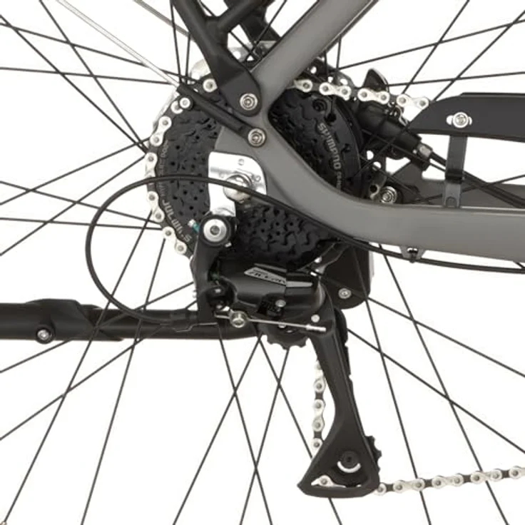 FISCHER E-Bike Trekking MOVE 01, 52 cm Rahmenhöhe, 474 Wh Akku, Heckmotor, 8-Gang Kettenschaltung, grau matt – Bild 5