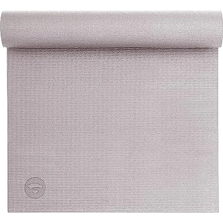 Bodhi Yogamatte Asana | Rutschfeste Übungsmatte | Schadstofffrei & Waschbar | PVC Matte in Silver Cloud