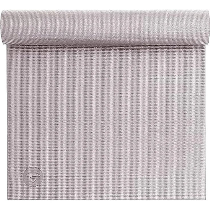 Bodhi Yogamatte Asana | Rutschfeste Übungsmatte | Schadstofffrei & Waschbar | PVC Matte in Silver Cloud – Bild 1