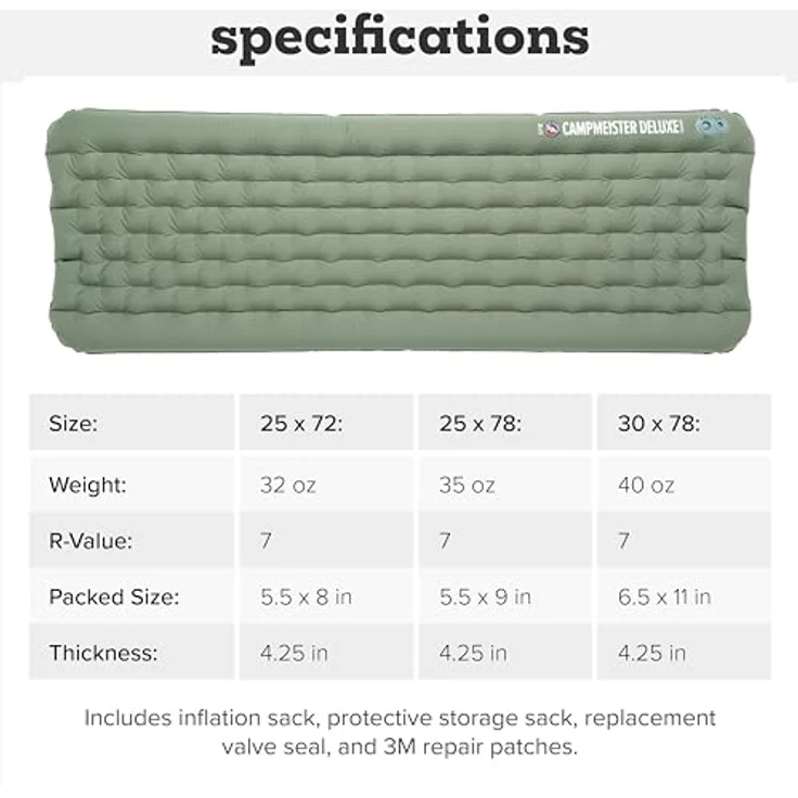 Big Agnes, Isomatte mit PrimaLoft-Füllung, extrem warm und bequem, kleines Packmaß, leicht – Bild 3