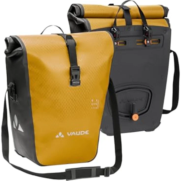 Vaude Aqua Back, wasserdichte Gepäckträgertasche, 48 l, mit Wickelverschluss und QMR 2.0-System, recycelte Materialien, hergestellt in Deutschland – Bild 1
