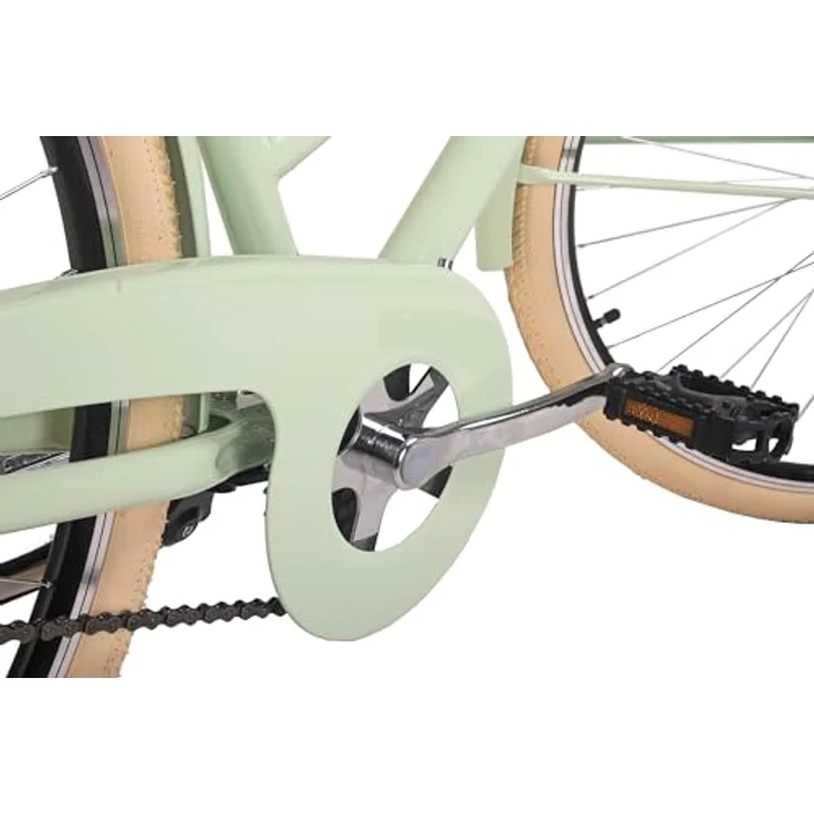 HOLLANDIA Hollandrad Damen 28" Feelgood Singlespeed Mint RH 53 cm - Damen-Cityfahrrad mit frischem mint Design und LED-Beleuchtung – Bild 3
