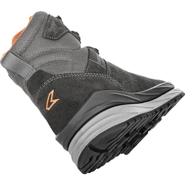 Lowa Malta GTX Mid 3105120937, Wanderschuhe aus Veloursleder und Textil mit GORE-TEX Futter und LOWA DynaPU® Zwischensohle, anthrazit, Größe 9.5 – Bild 2