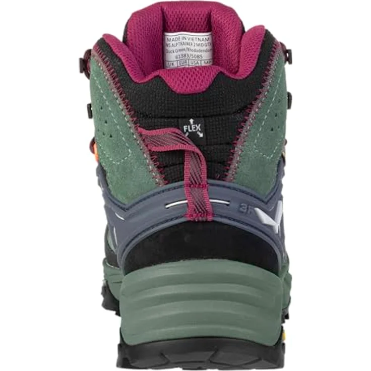 Salewa Alp Trainer 2 Mid GTX, Damen Wanderschuhe mit GORE-TEX, grün, Größe 39 – Bild 4