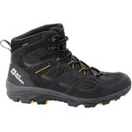 Jack Wolfskin Vojo 3 Texapore Mid M, Herren Wanderschuhe, wasserdicht und atmungsaktiv, Schwarz, Größe 44.5