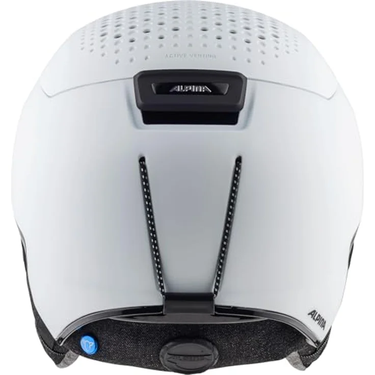 Alpina GEMS Skihelm, Unisex, White matt, 51-55 cm, abnehmbare Ohrenpolster, Polycarbonatschale, anpassbare Luftöffnungen, herunterziehbarer Neckwarmer – Bild 4