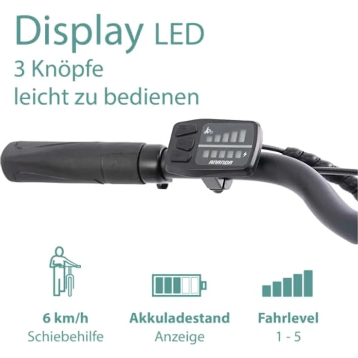 TRETWERK - 28 Zoll E-Bike Herren Pedelec - Mystic schwarz - E-Citybike mit 7 Gang Shimano Nexus Nabenschaltung - Elektrofahrrad mit Frontmotor 250W, 36V – Bild 4