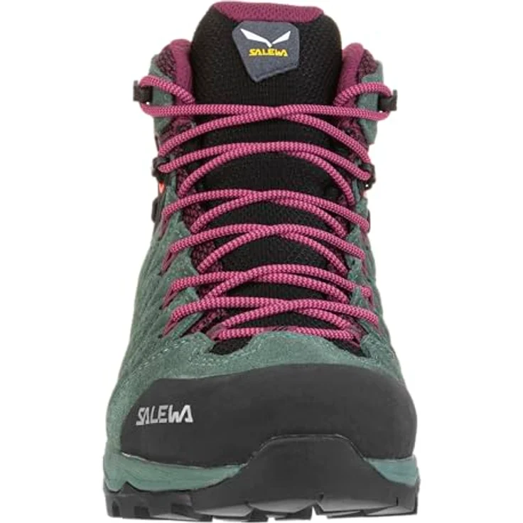 Salewa WS Alp Mate Mid WP, wasserdichte Wanderschuhe aus Veloursleder mit atmungsaktiver Membran, schwarz – Bild 8