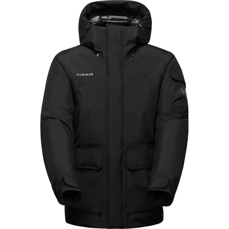 Mammut Obelisk Gore-Tex HS Thermo Coat Men, Isolierte Hardshell Jacke für Herren mit 750 Bauschkraft, schwarz, Größe XL