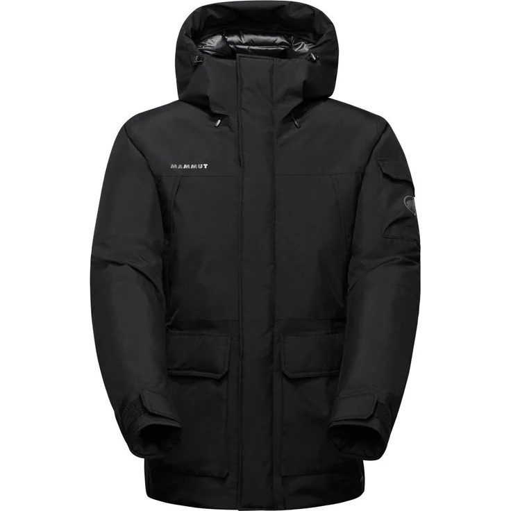 Mammut Obelisk Gore-Tex HS Thermo Coat Men, Isolierte Hardshell Jacke für Herren mit 750 Bauschkraft, schwarz, Größe XL