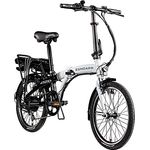 ZÜNDAPP Z120 20 Zoll E Bike Faltrad klappbar Damen Herren Elektrofahrrad Schwarz/Weiß, 7-Gang-Schaltung, StVZO-konform