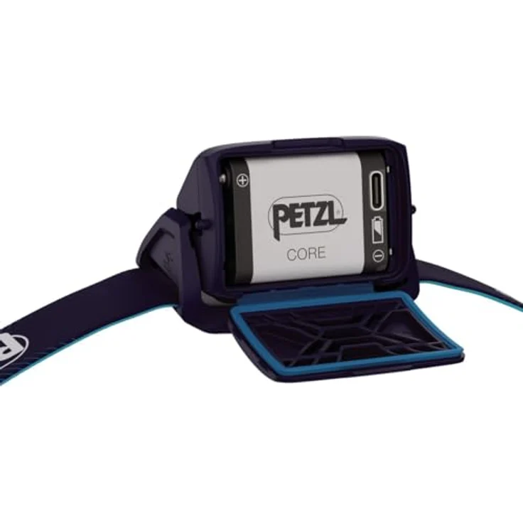 PETZL ACTIK CORE LAMP, aufladbare Stirnlampe mit 625 Lumen, blau, drei Weißlicht-Stufen, mit Rotlicht – Bild 5