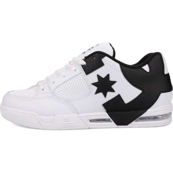 DC Shoes Dc Command, Lederschuhe für Herren mit gepolstertem Schaft, Unilite Zwischensohle und Gummiaußensohle, Weiß/Schwarz, Größe 7 UK - 40.5 EU - 8 US – Bild 6