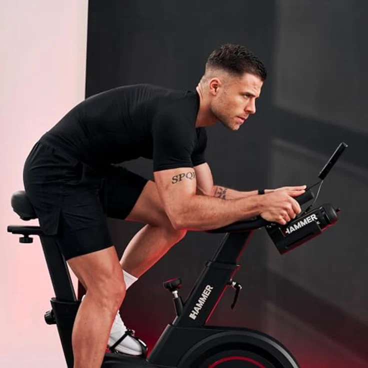 Hammer Speedbike Speed Race, Ergometer mit Multifunktionslenker und Pulssteuerung – Bild 7