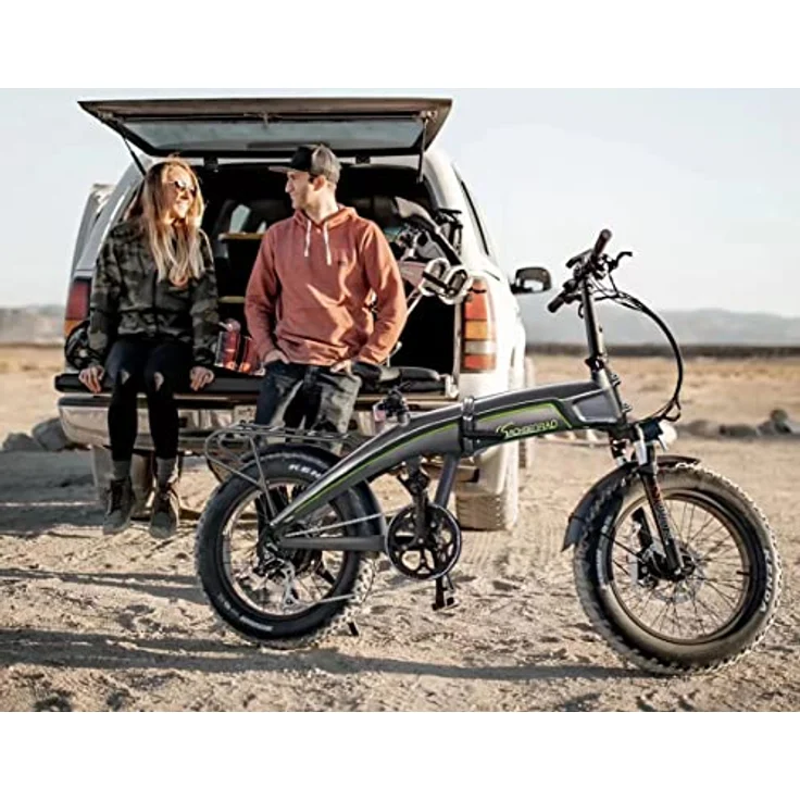 SachsenRAD E-Folding Bike Klapprad F6 Safari 20 Zoll Fatbike StVZO | 85N.M Bafang Geländemotor | Interne Kabelführung | Hochwertige Eloxierung | Klappbar Pedelec e-Fatbike, Schwarz – Bild 2