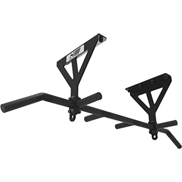 HOLD STRONG Fitness Klimmzugstange für Deckenmontage, HS-K-D6, Schwarz, Studiozulassung, 6 rutschfeste Griffe, Pull Up Übungen & mehr, inkl. E-Book & Montagematerial u.a. FISCHER DuoPower Dübel, extrem stabil - Preisvergleich