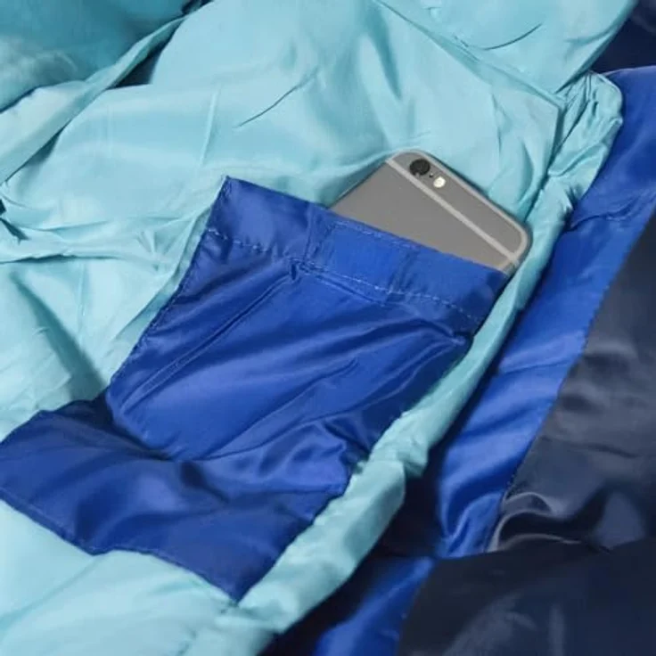 Coleman Mumien-Schlafsack, 208 cm, Kunstfaser mit Coletherm-Füllung, Komforttemperatur 9°C, schnell trocknend, innenliegende Tasche – Bild 6