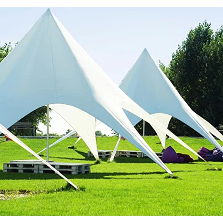 Relaxdays XXL Bodenanker 4er Set, Stahl galvanisiert, für harte Böden, Sturmsicherung, gold – Bild 5