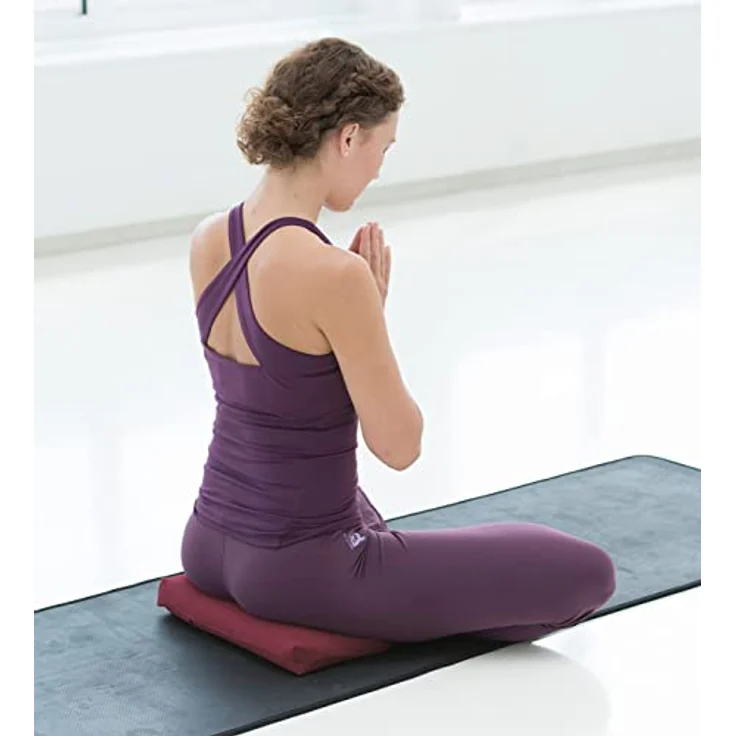 Yogistar Yogakissen - Klein Graphit, Ideal für Yoga & Pilates, Weiche und angenehme Verarbeitung – Bild 3
