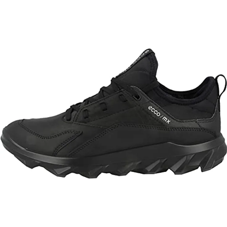 Ecco Mx Gtx, Damen Wanderschuhe, Schwarz, atmungsaktives Obermaterial, robuste Gummisohle, individuelle Schnürung