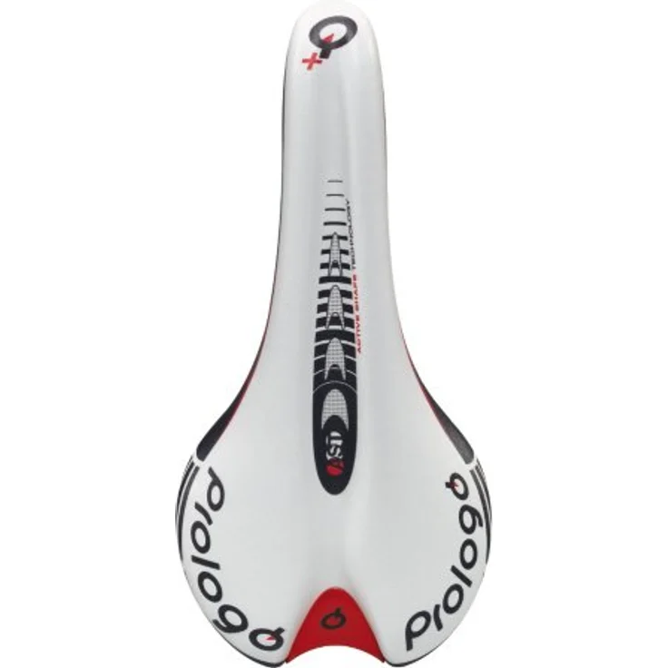 Prologo Nago Evo+ 134 Ti 1.4, Rennradsattel mit Carbon Fibre Schale, weiss/schwarz, 280x134mm, 249g – Bild 1