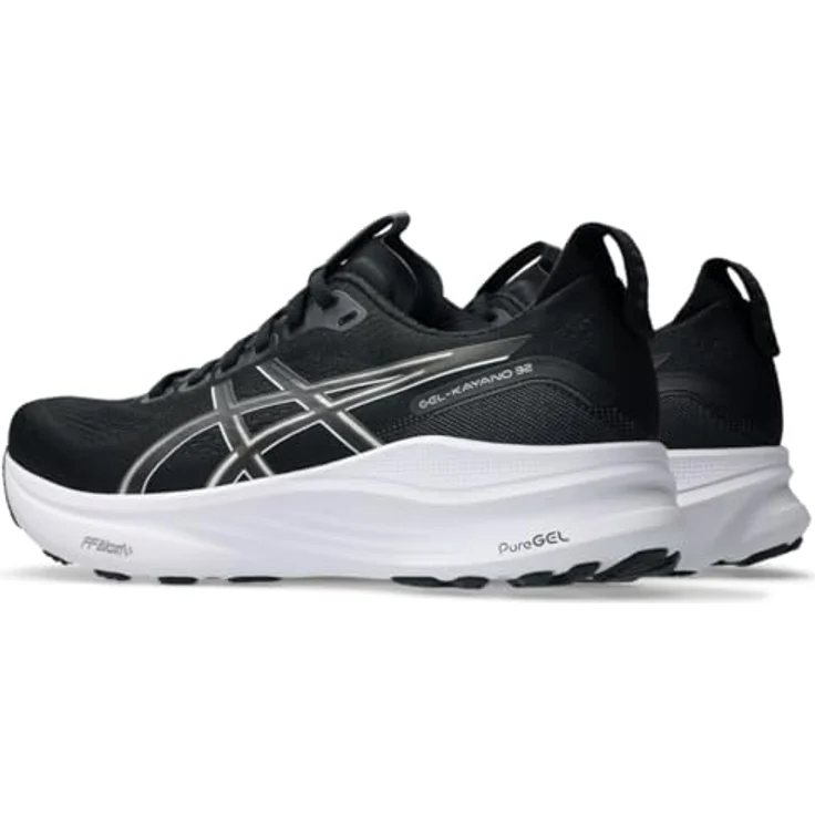 Asics GEL-Kayano 32, Laufschuhe für Herren mit GEL-Dämpfung, schwarz-weiß, Größe 42,5 EU – Bild 4