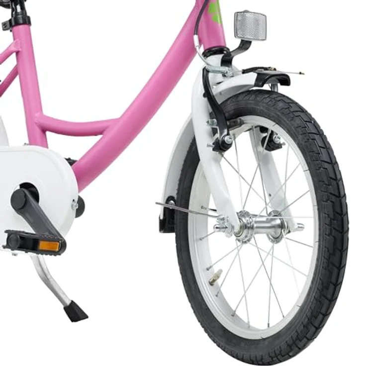 Bachtenkirch Qualitäts Kinderfahrrad 16 Zoll matt Pink Mädchen Kinderrad ab 4 Jahre, mit einstellbarer Sattelhöhe und hochwertigen Bremsen – Bild 4