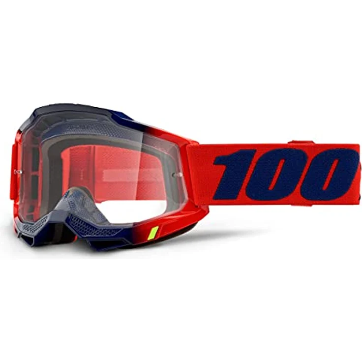 100% ACCURI 2 Goggle Kearny, Skibrille mit Antifog-Beschichtung und 88%-92% Lichtdurchlässigkeit, transparent – Bild 2
