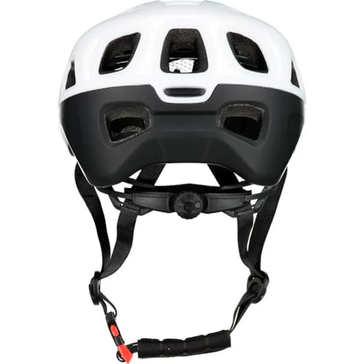 CMP Mtb Helmet Bianco M, leichter Fahrradhelm mit Hartschalenkonstruktion, größenverstellbar und abnehmbarem Visier, weiss – Bild 2
